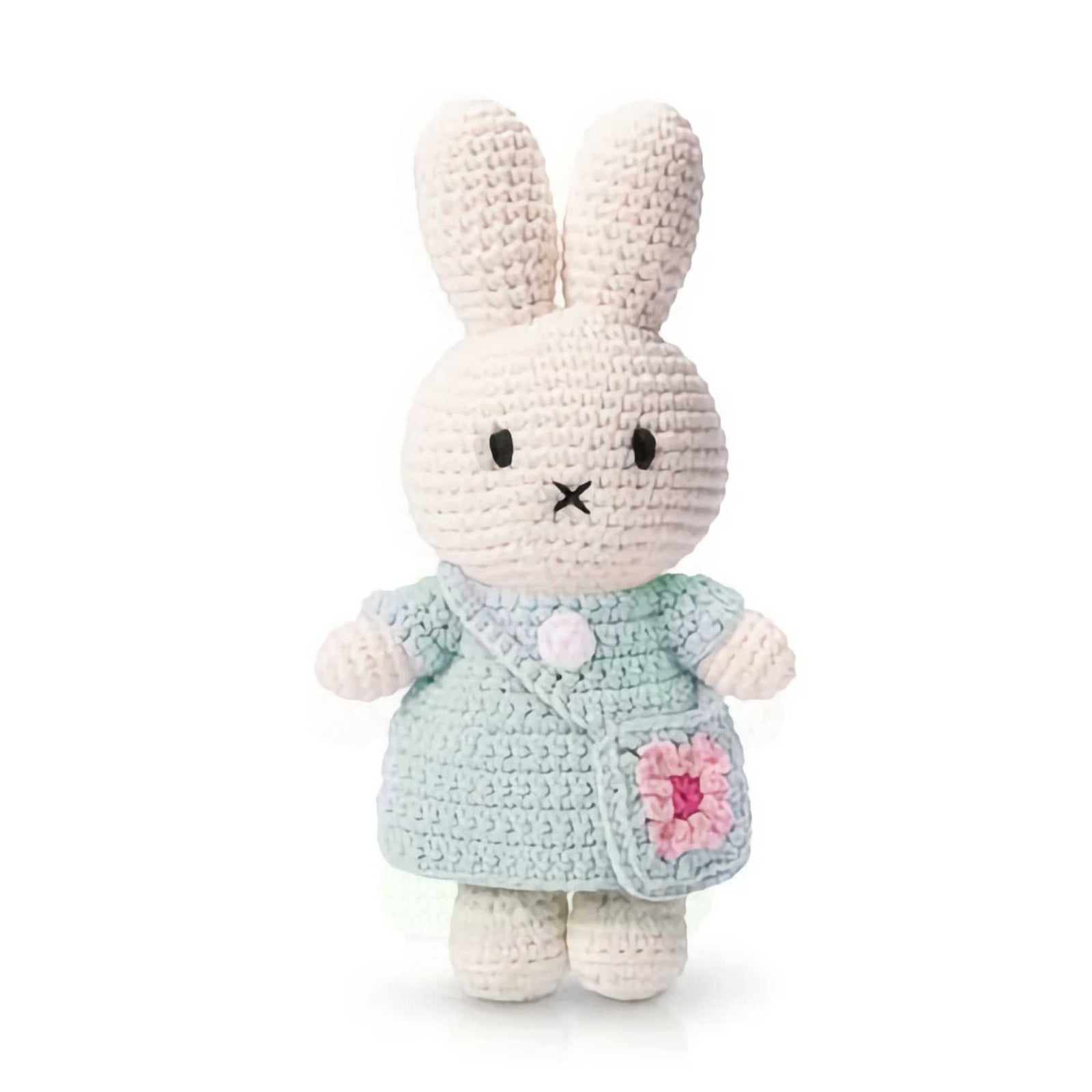 Just Dutch Miffy crochet, Mint Dress/Flower Bag