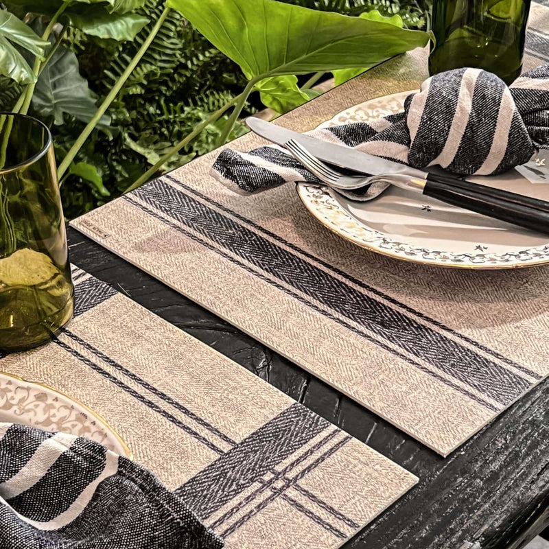 Traditional Linen Lora Vinyl Table Placemat