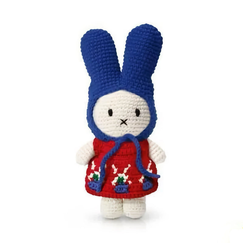 Just Dutch Miffy crochet, wind mill dress/blue hat