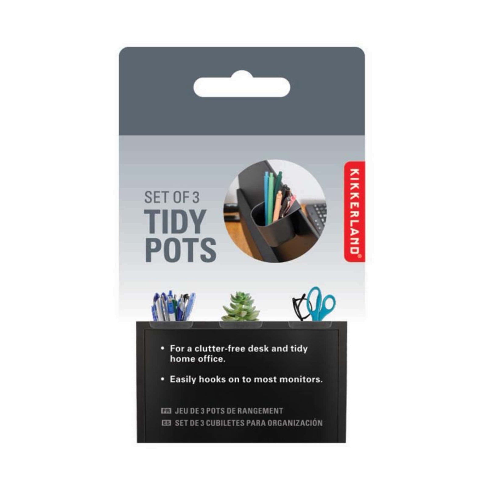 Kikkerland Tidy pots, set of 3