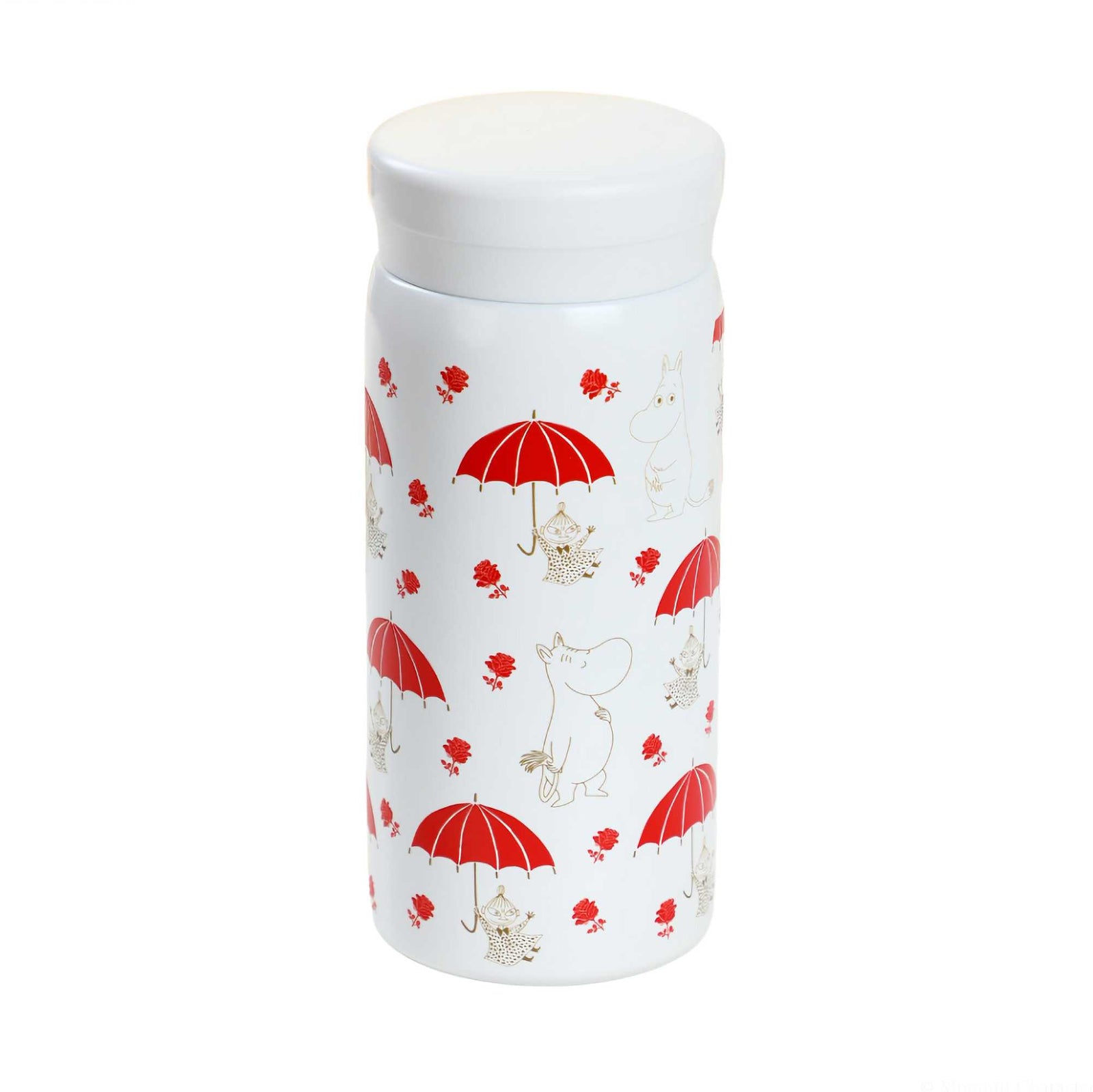Moomin Thermo Bottle 200ml, Red umbrella