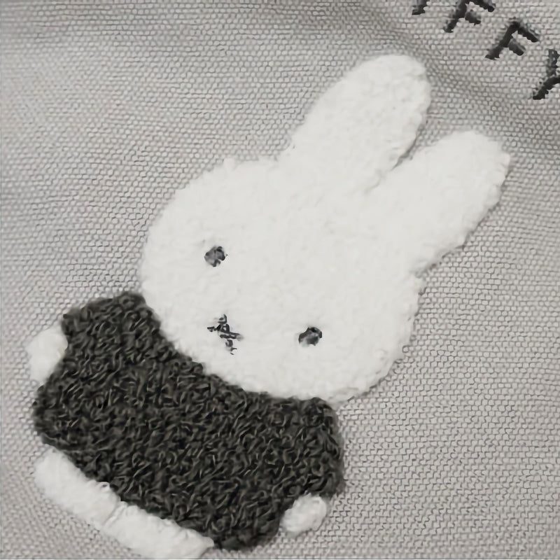 Miffy Diagonal Check series tote, grey