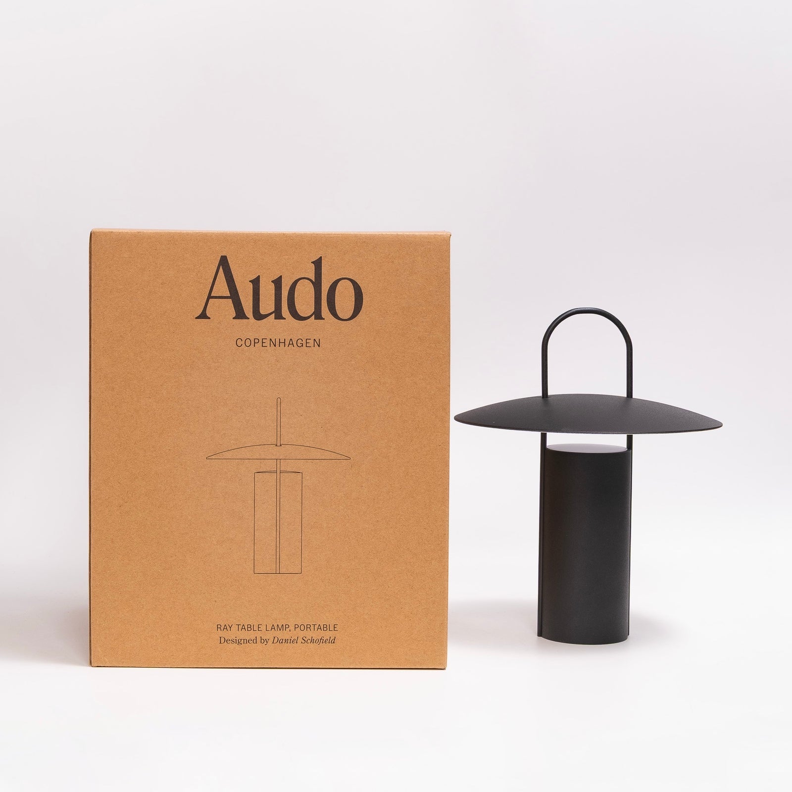 refurbished | Audo Copenhagen Ray rechargeable lamp, black