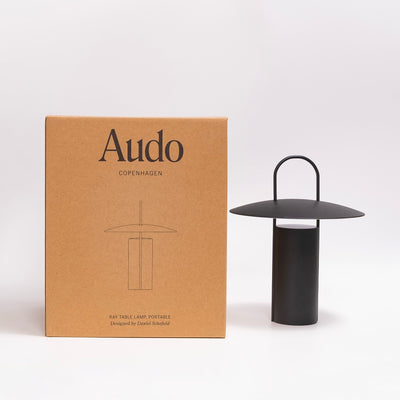 refurbished | Audo Copenhagen Ray rechargeable lamp, black
