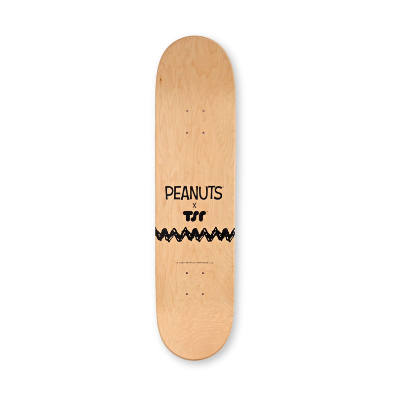 The Skateboard Peanuts Straight Backwards skateboard