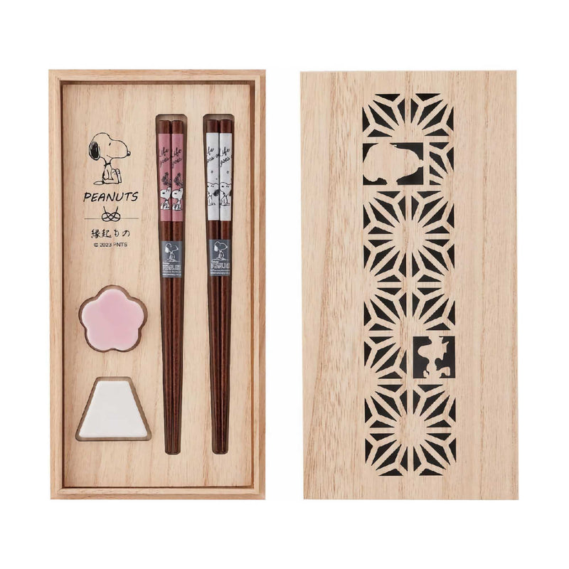 Snoopy Pair Chopsticks Gift Box Set