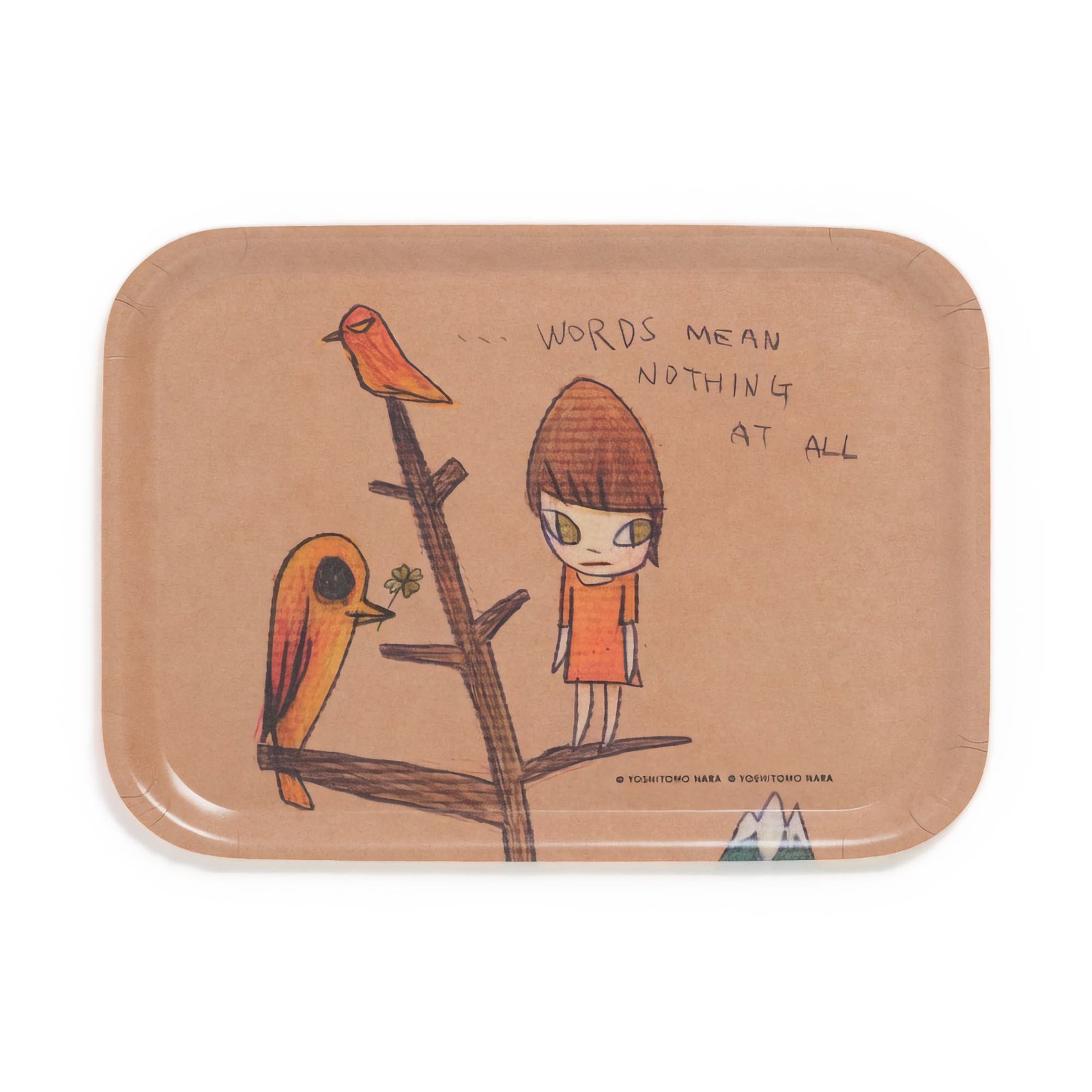 Yoshitomo Nara "... Words Mean Nothing at All" art tray