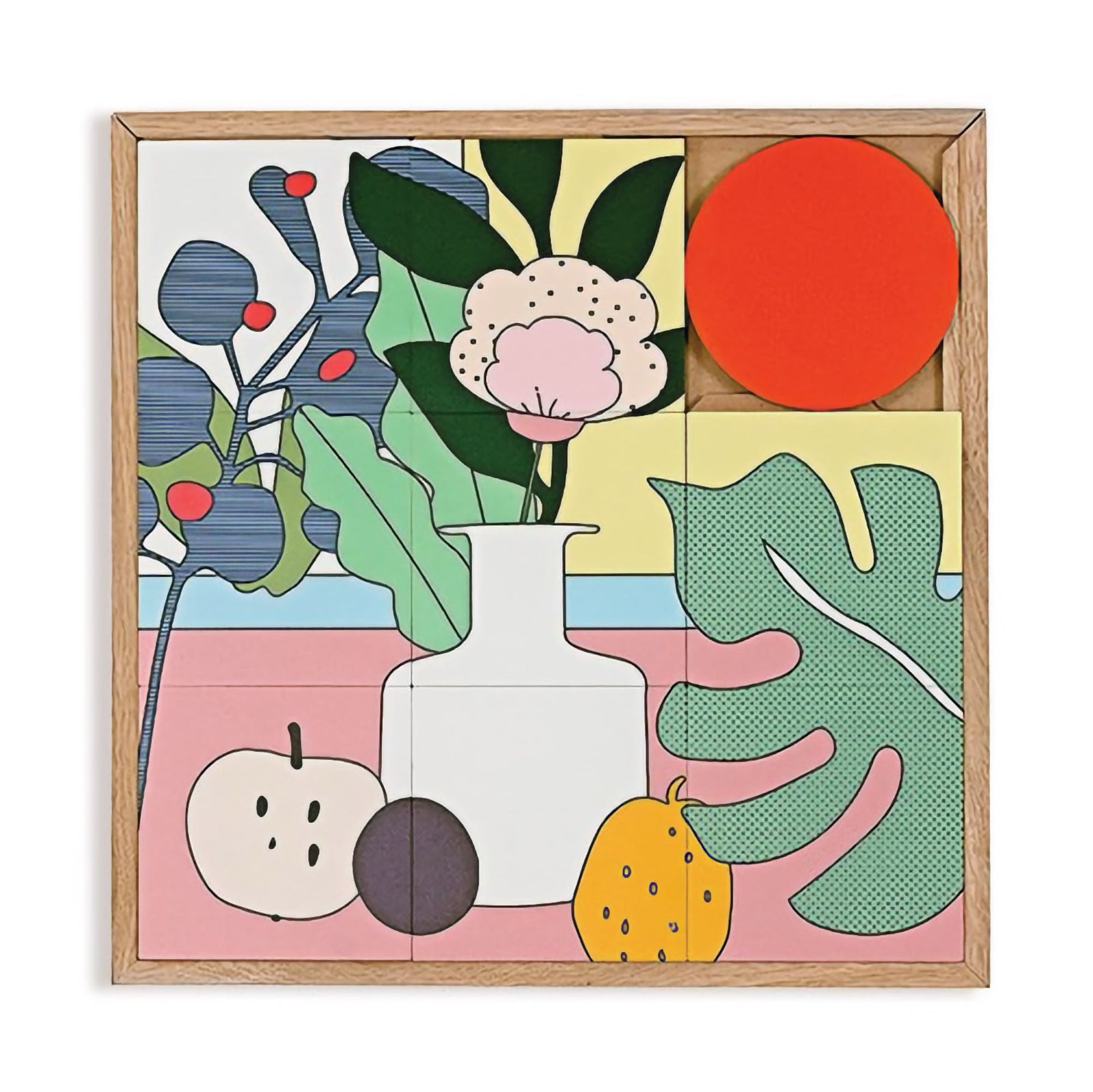 Taquin Mado puzzle wall art 48x48