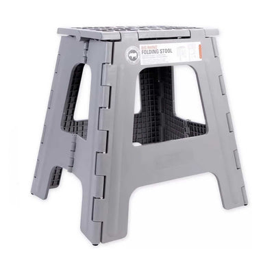 Kikkerland Rhino II Folding Step Stool, Grey