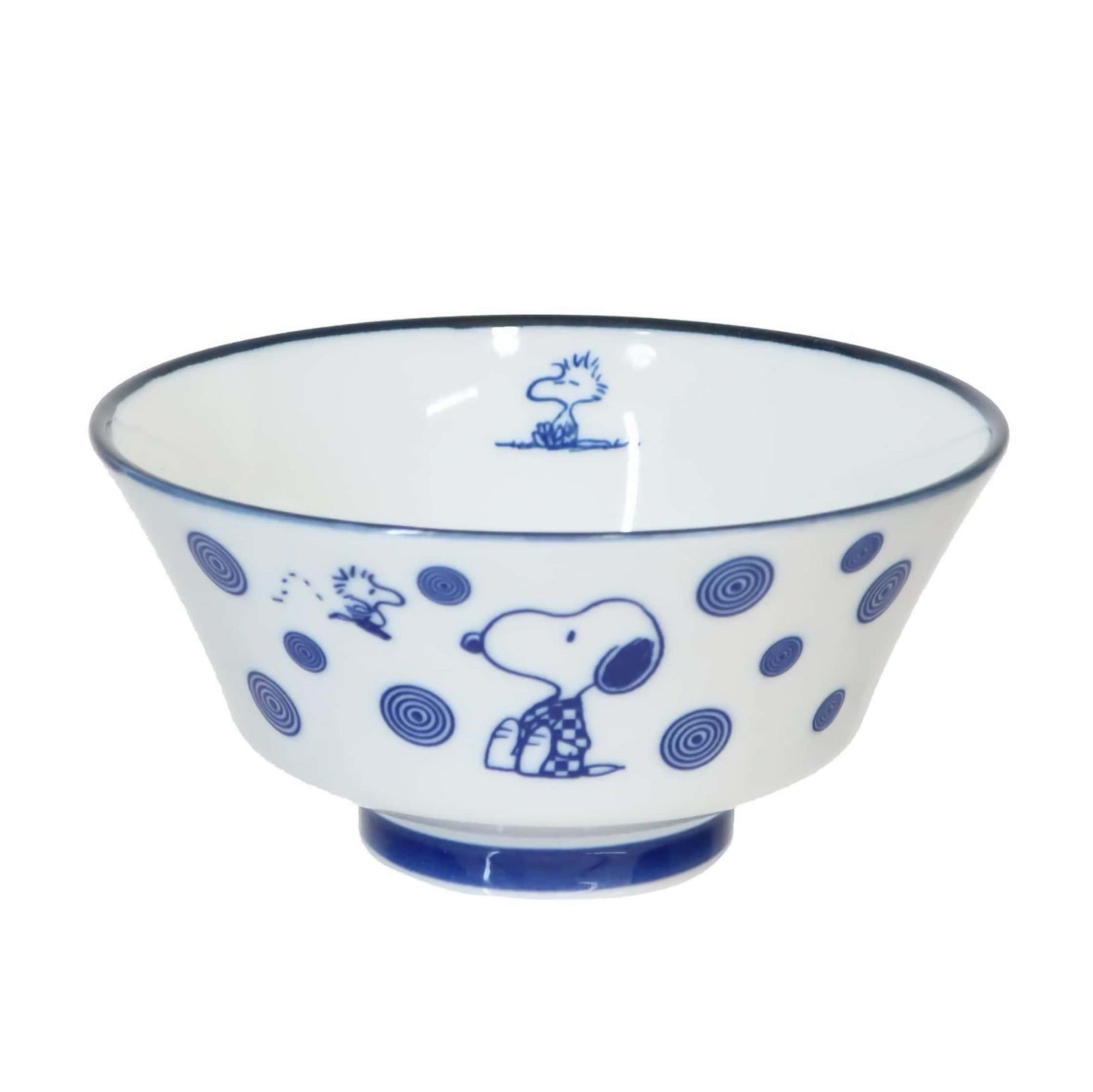 Snoopy Japanese Style Rice Bowl L, circles