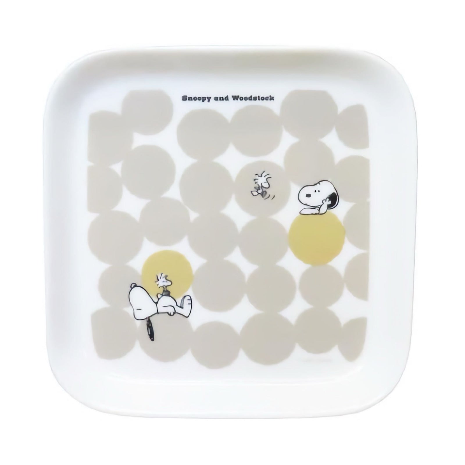 Peanuts x Kaneshotouki Snoopy & Woodstock Square Dish