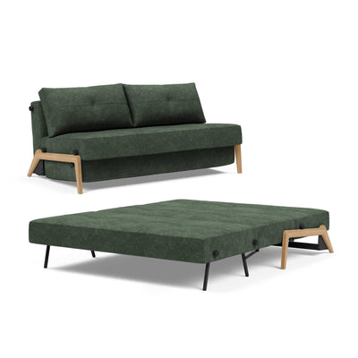 Innovation Living Cubed 160 Wood sofa bed, 281 avella pine green