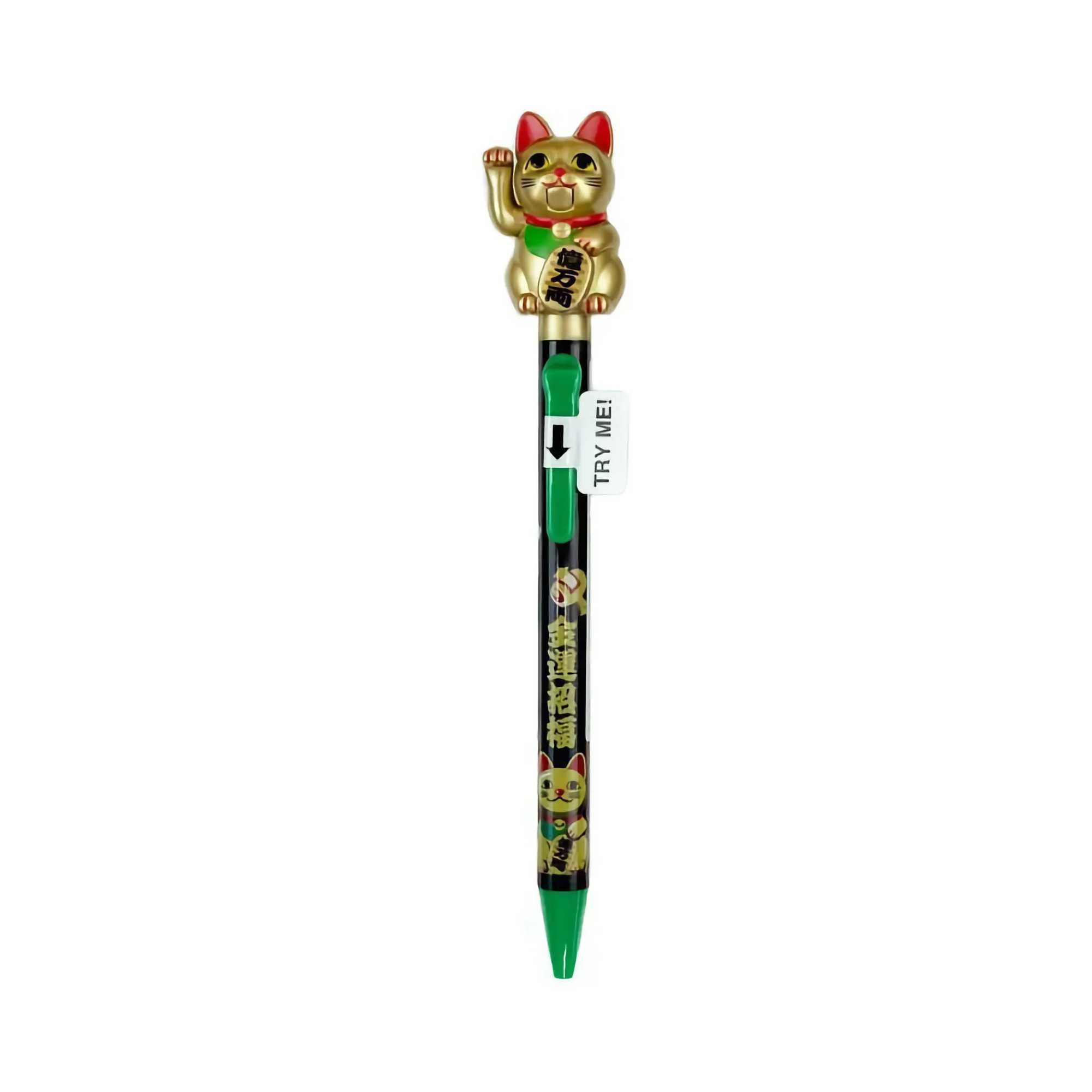 Sakamoto Maneki Neko Action Pen Gold