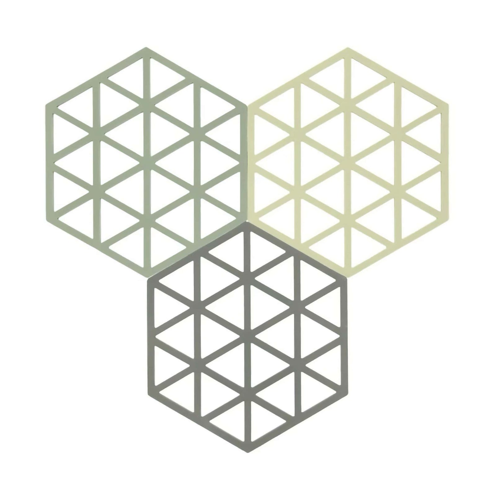 Zone Denmark Triangles coaster set, grass/mint/liquid