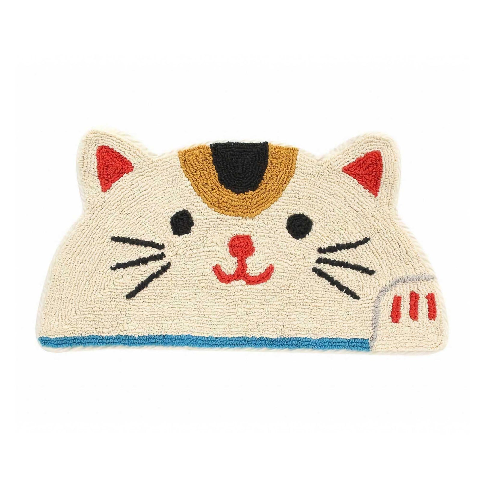Beckoning Cat Semi-circular Door Mat