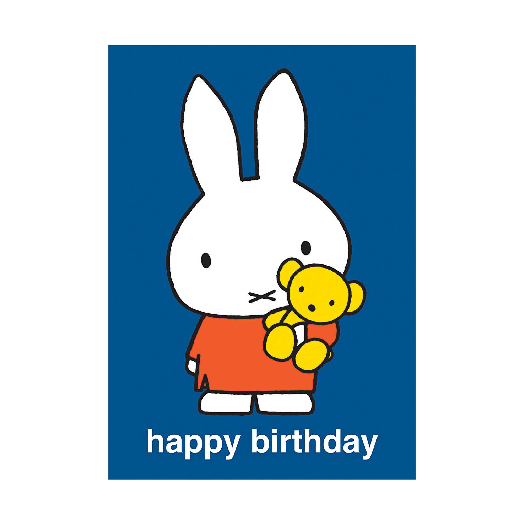 Miffy Happy Birthday with Teddy Bear