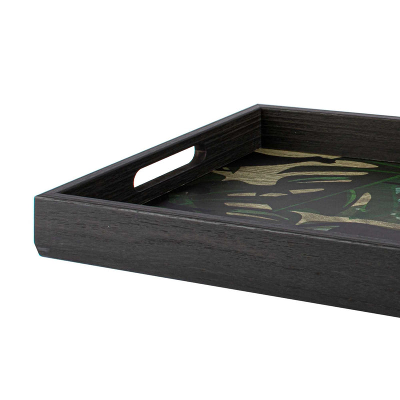 Manopoulos Wooden Tray (45x32cm) , Panther