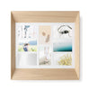 Umbra Lookout Wall Picture Frame Collage for 8 Photos 10 x 15 cm, Paulownia Wood