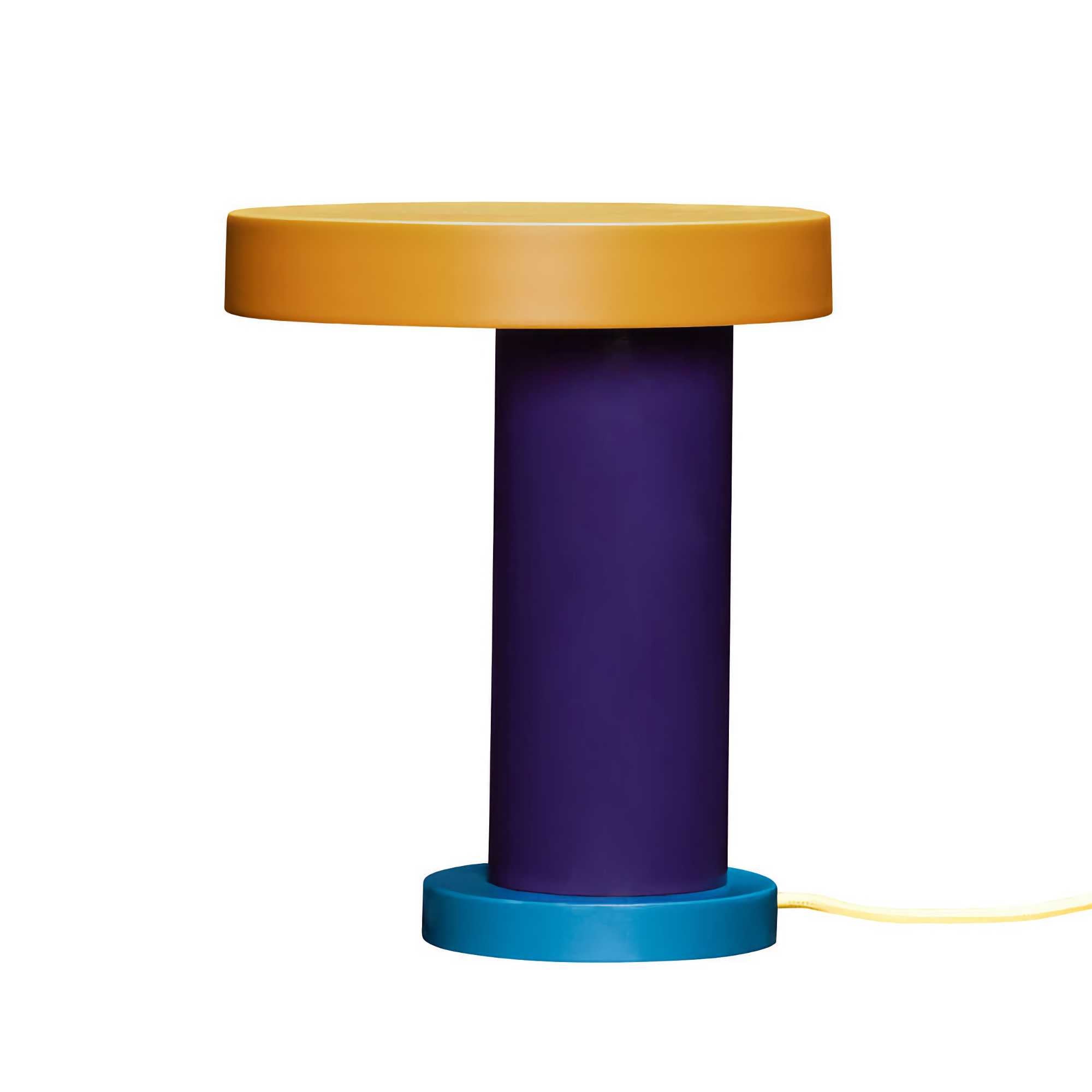 Hubsch Interior Magic Table Lamp, Purple/Yellow