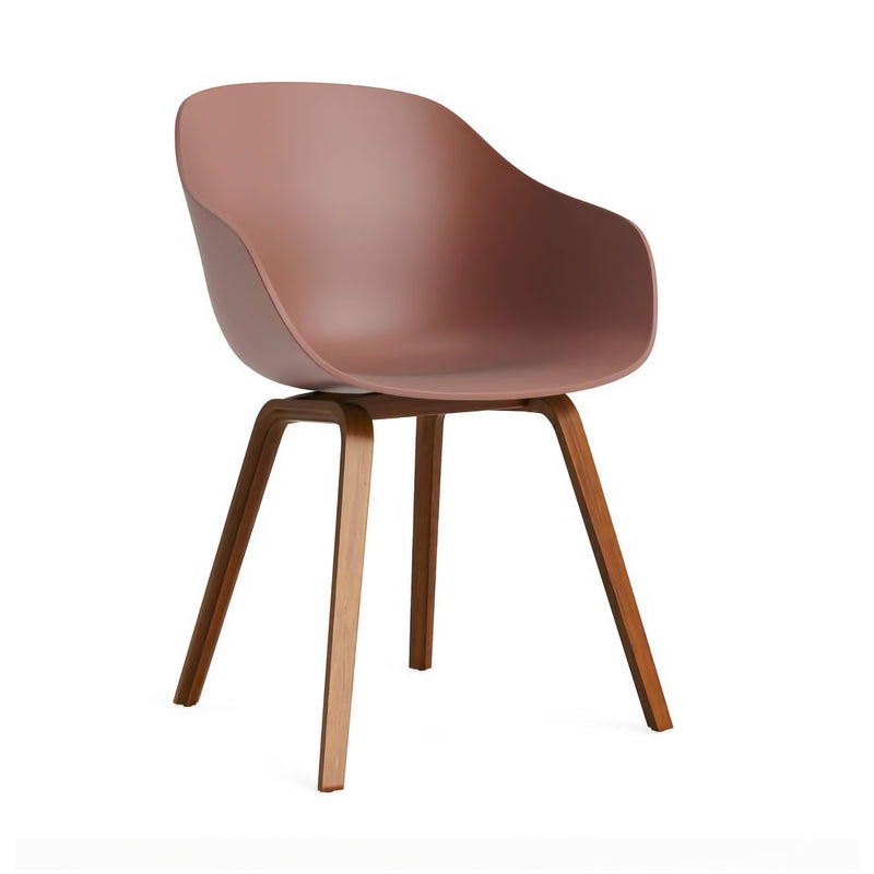 Hay AAC222 Chair, Soft Brick/Walnut