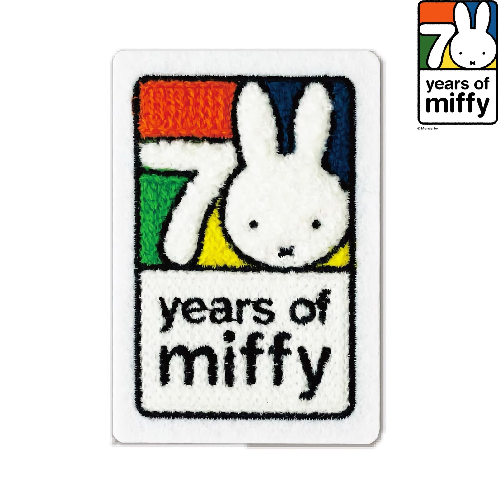 Miffy 70th anniversary embroidery patch