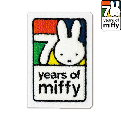 Miffy 70th anniversary embroidery patch