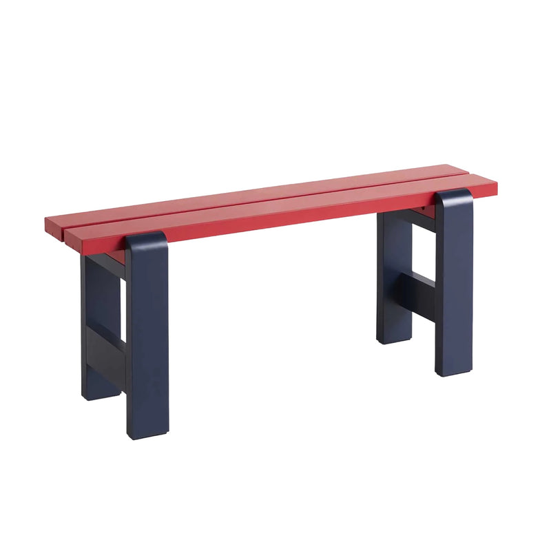 Hay Weekday bench 111, wine red steel blue