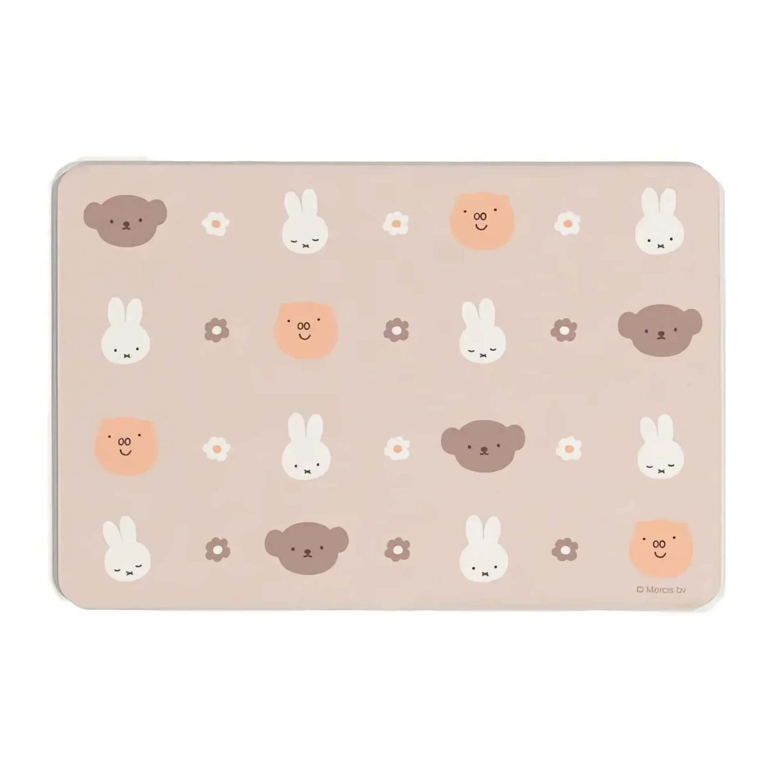 Miffy Soft Diatomaceous Earth Face Icon Brown bath mat
