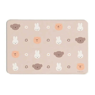 Miffy Soft Diatomaceous Earth Face Icon Brown bath mat