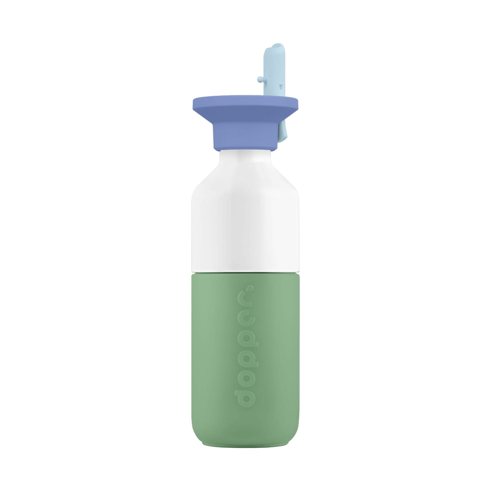 Dopper Steel x Flip Straw bottle 350ml, seafoam sorbet