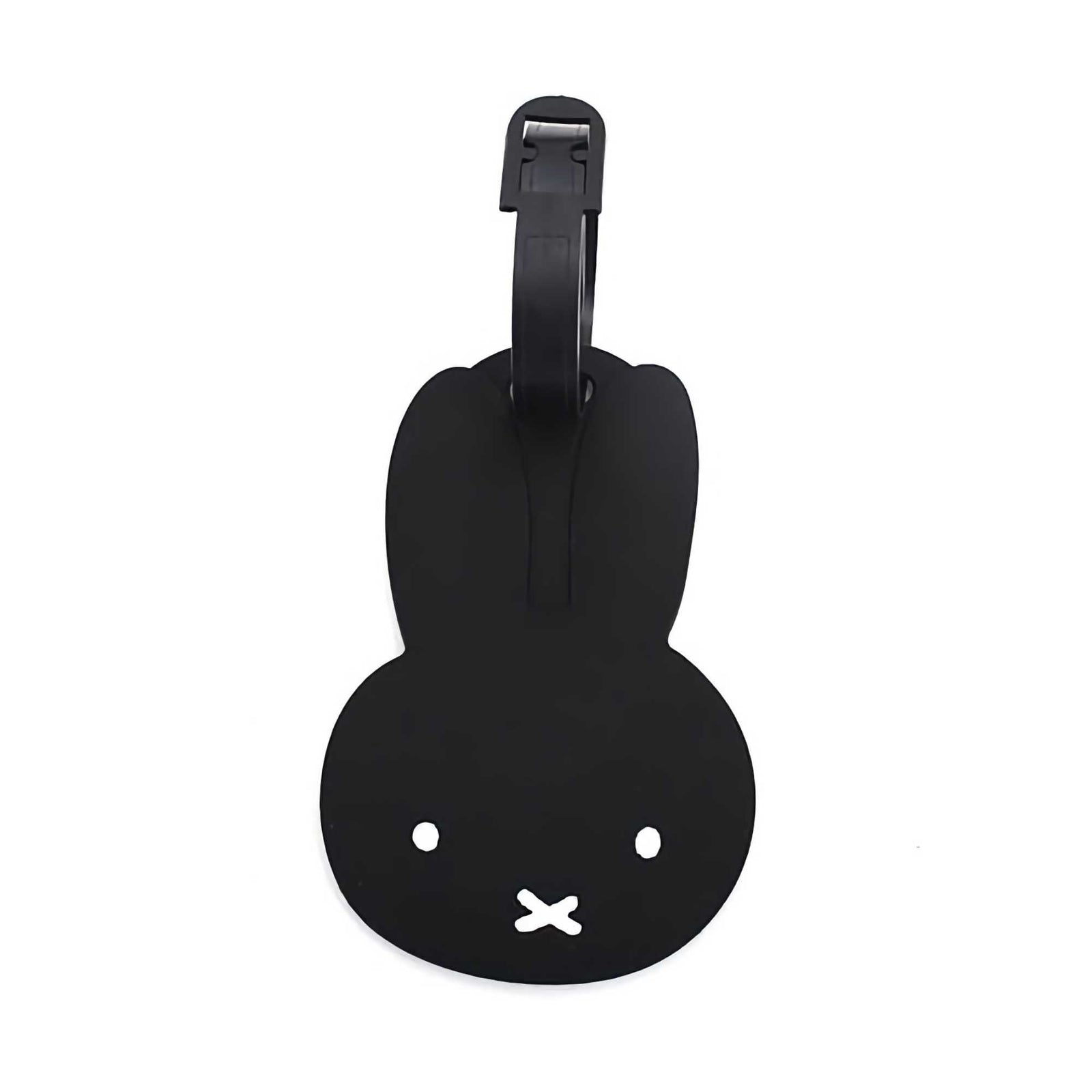 Alpha Miffy Die Cut Face luggage tag, black