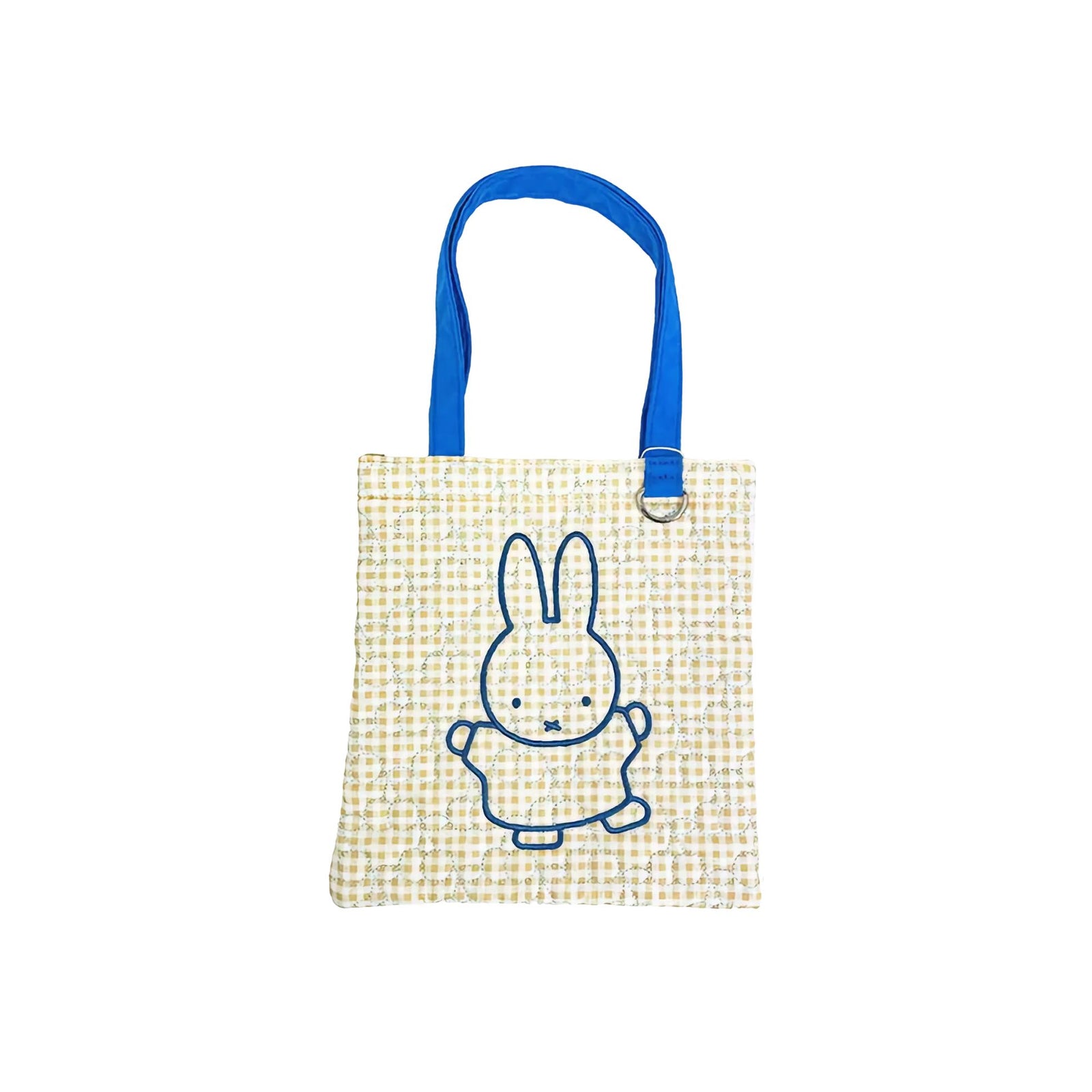 Miffy GinghamPop quilted mini tote, yellow
