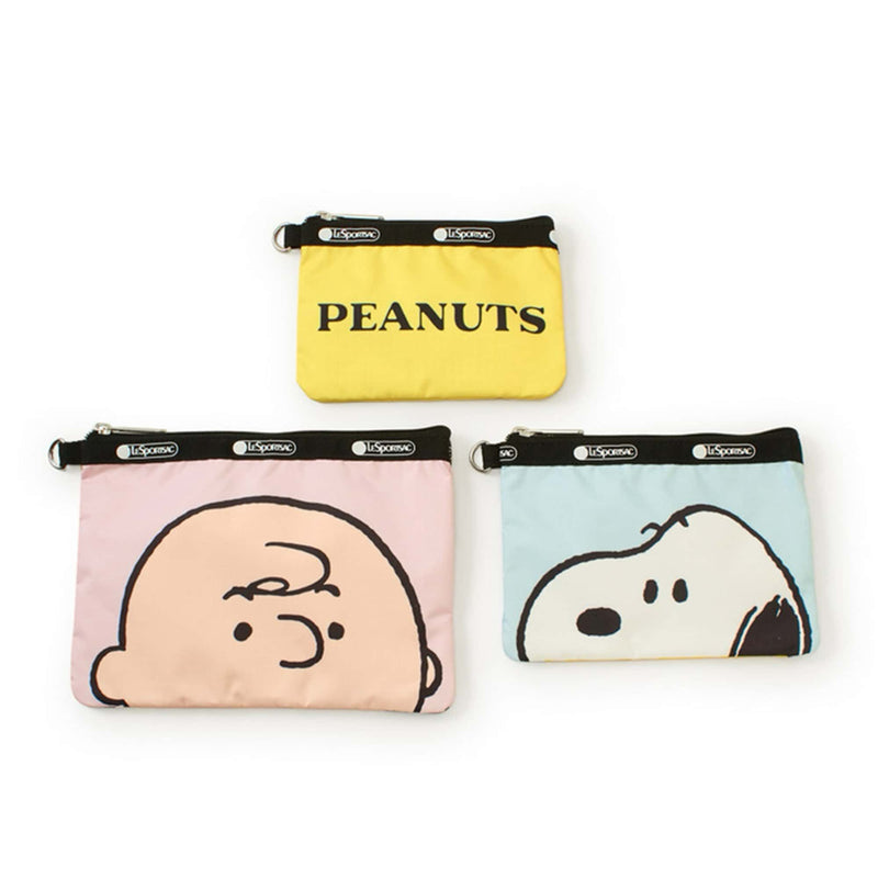 LeSportsac × PEANUTS wristlet pouch set