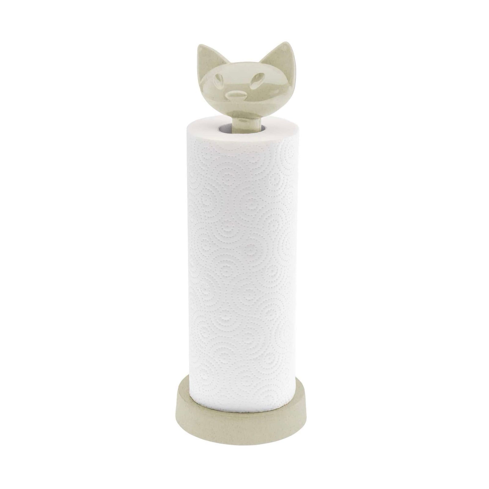 Koziol Miaou kitchen roll holder, sand