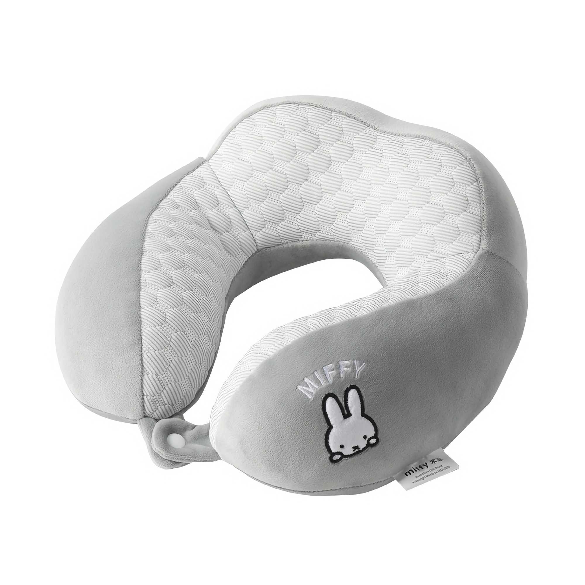 Miffy U-shape travel pillow, grey