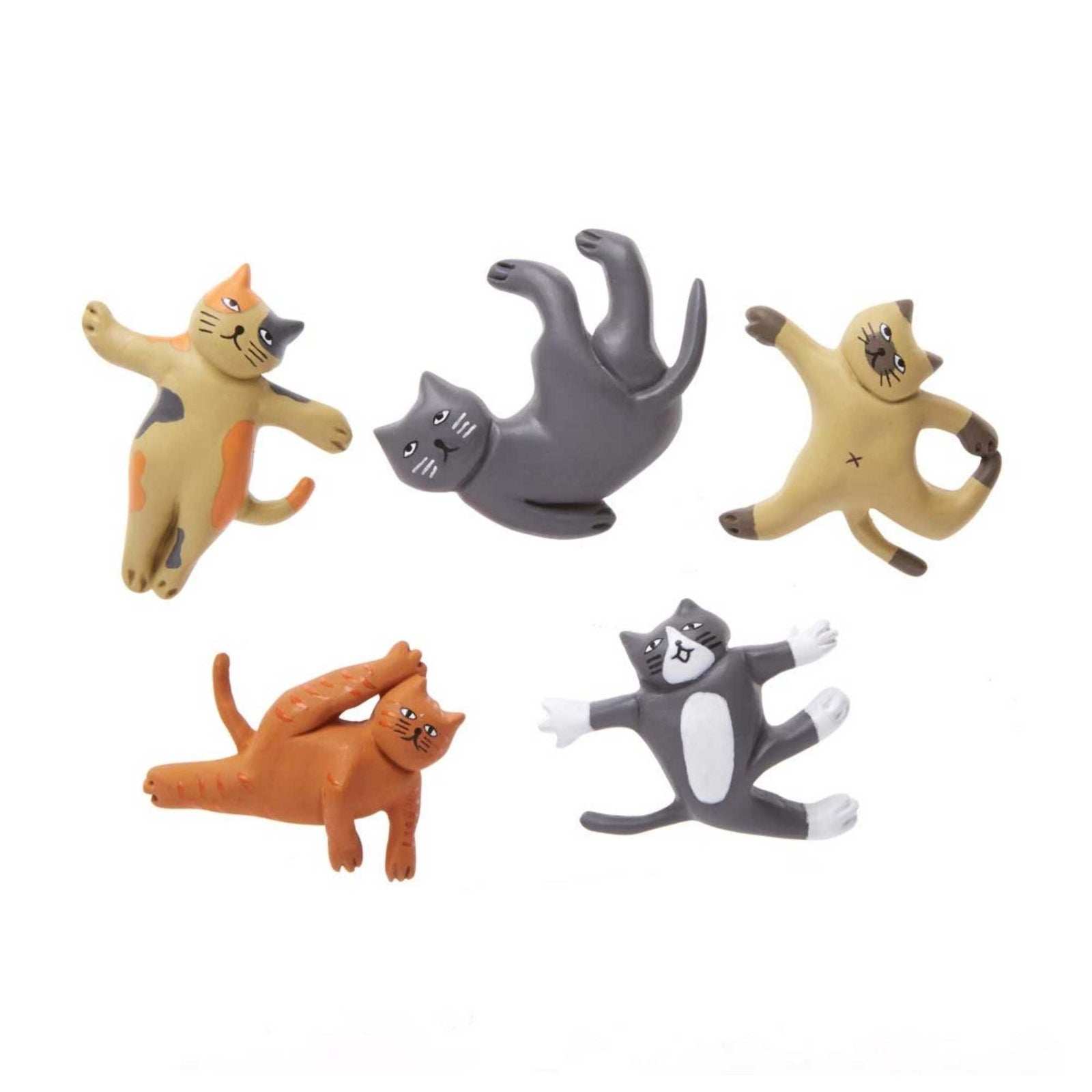 Kikkerland Cat Yoga Magnets