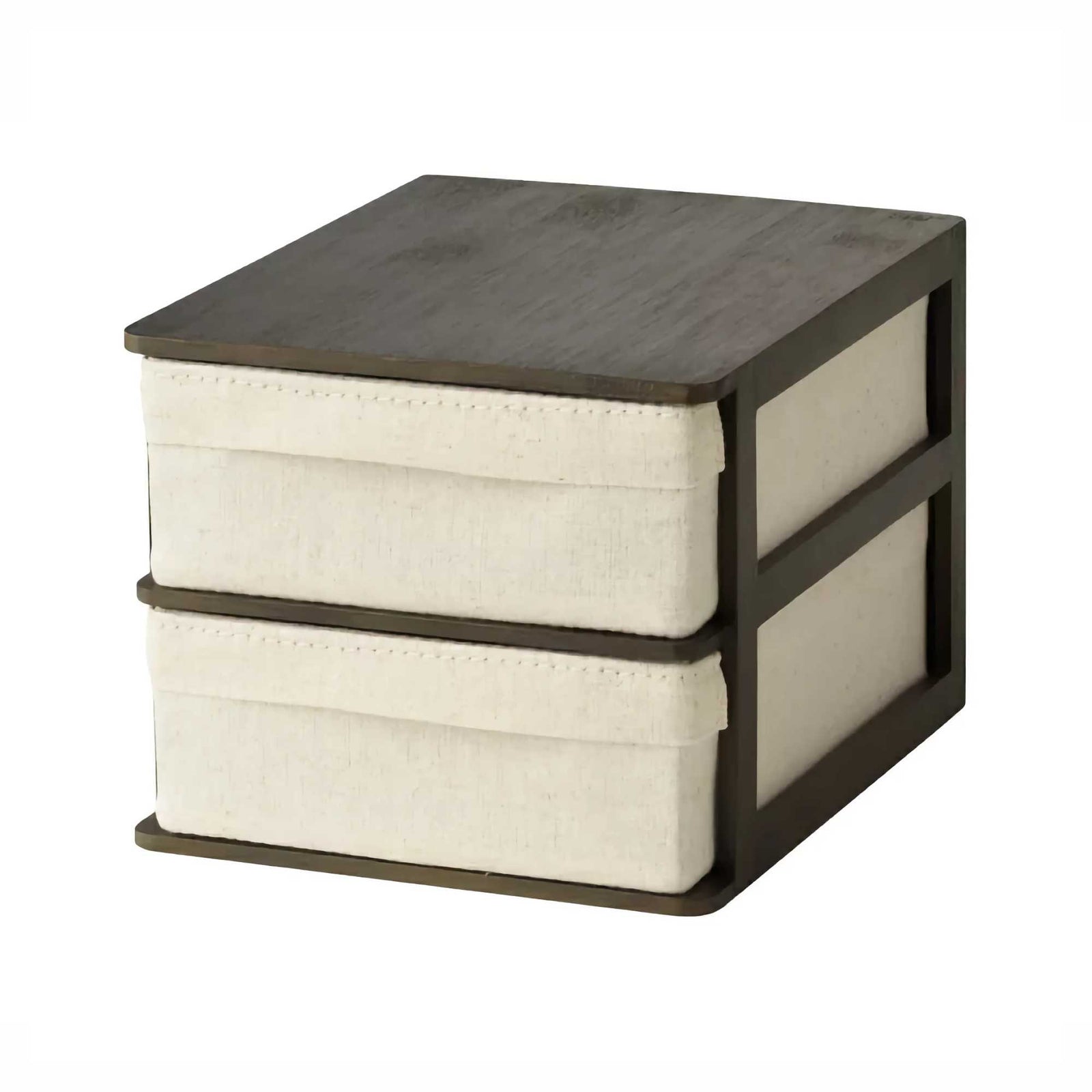 Gudee Ree desktop organizer 2-drawers, brown