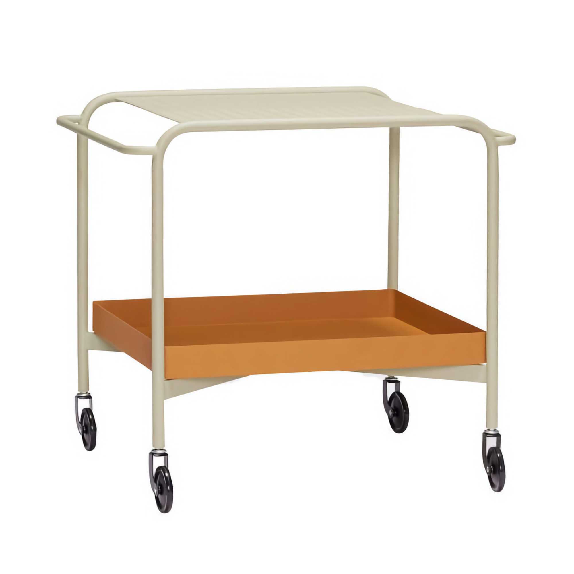 Hubsch Push trolley, sand/brown