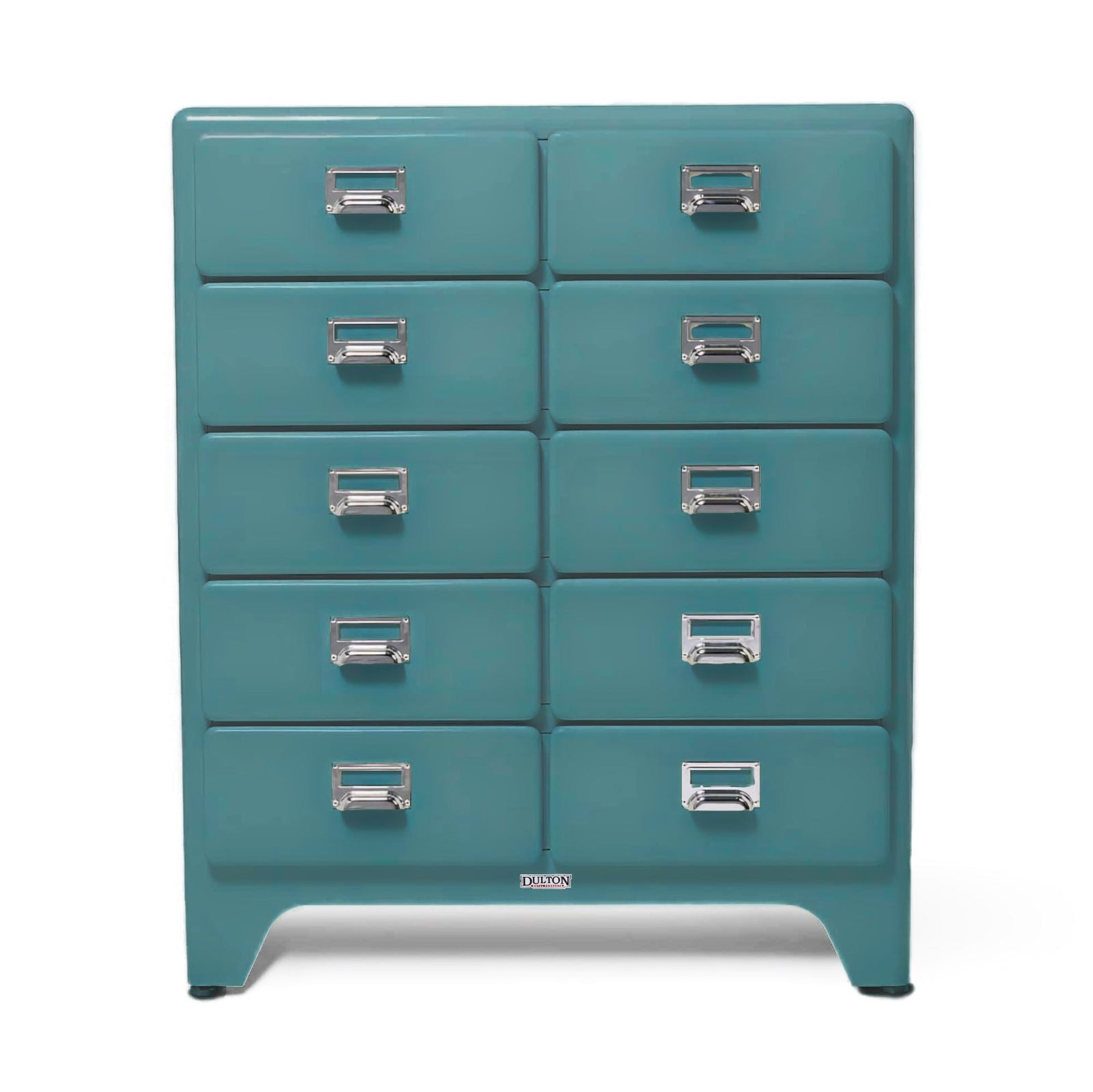 Dulton 2 Columns by 5 Drawers cabinet, grey green