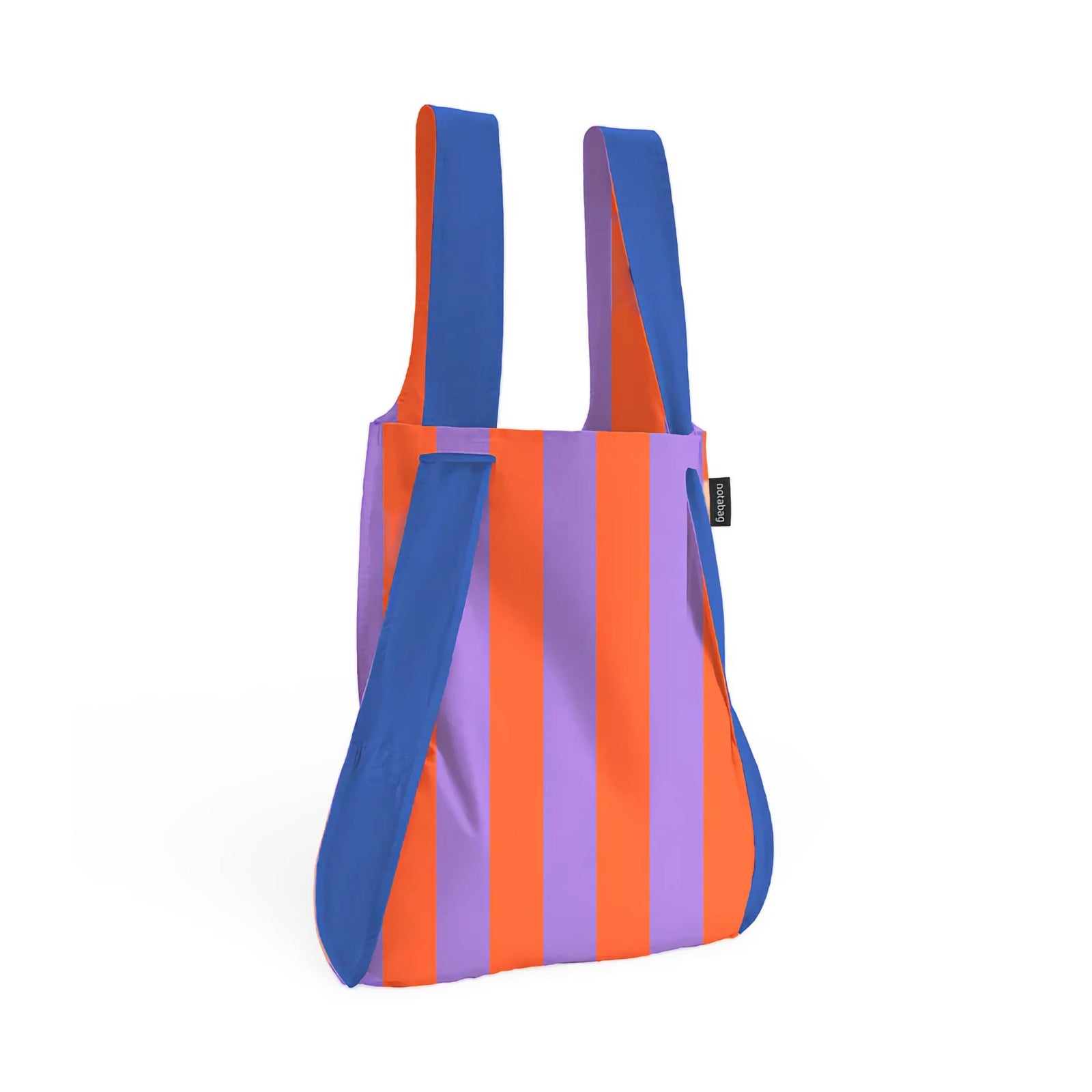 Notabag Original backpack tote, royal stripes