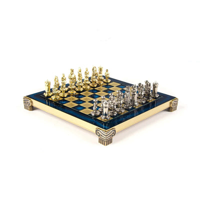 Manopoulos Byzantine Empire chess set extra small, blue
