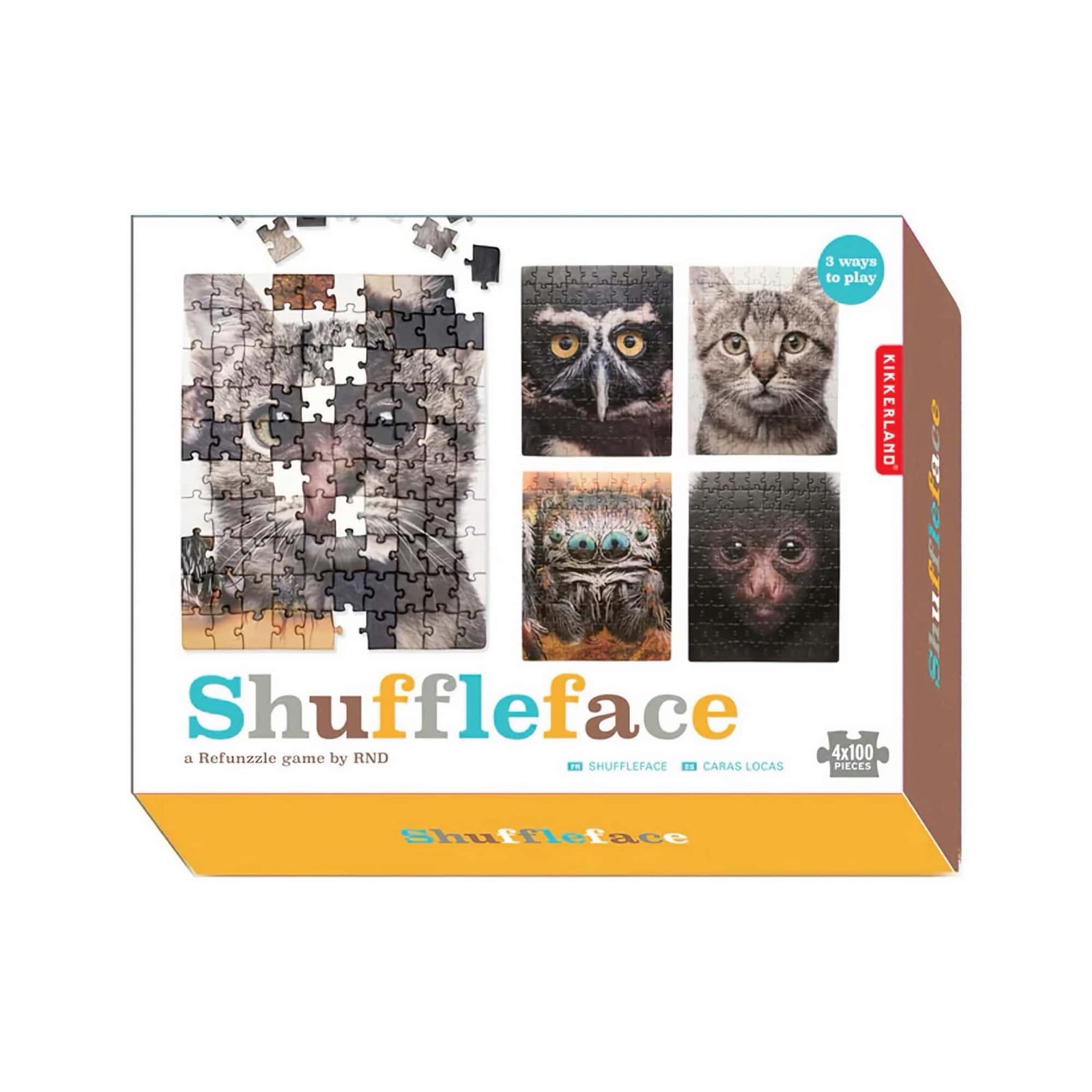 Kikkerland Shuffleface 3ways puzzle