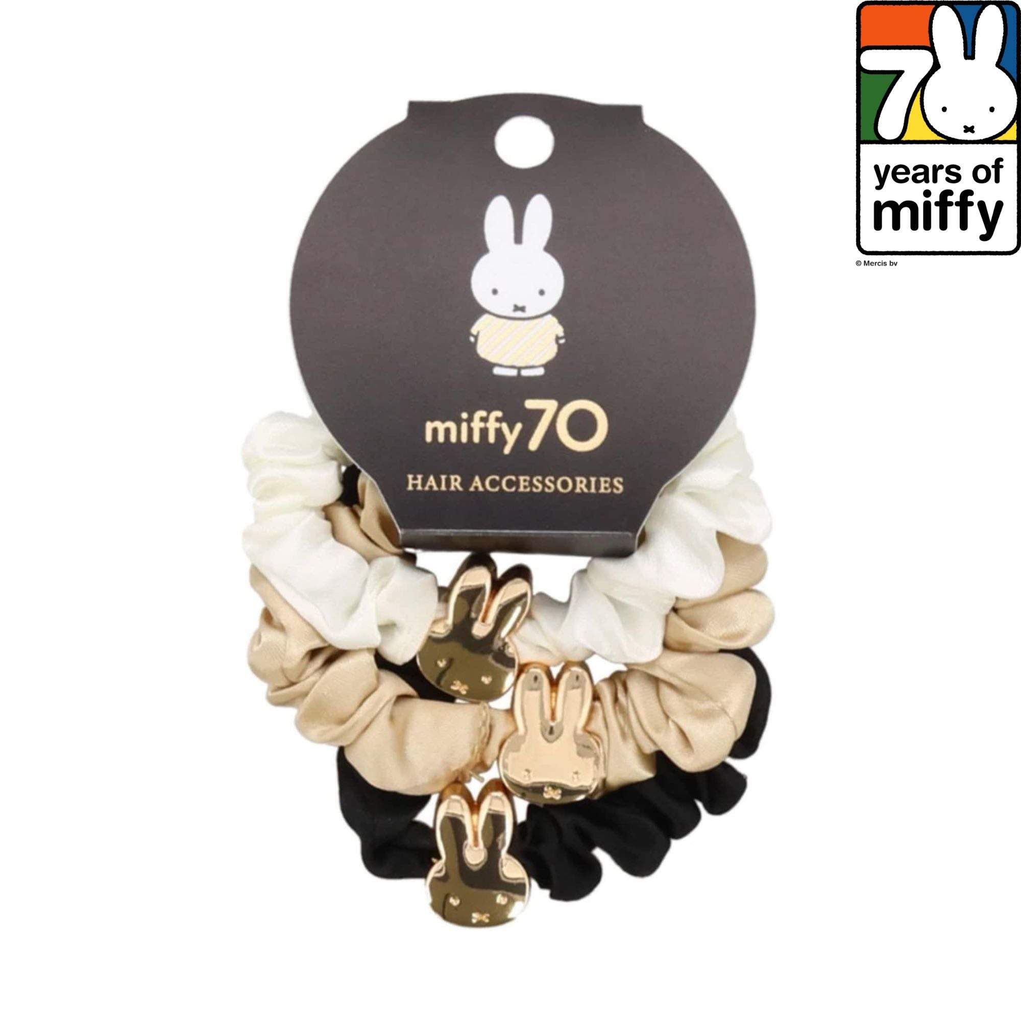 Miffy 70-Year hair tie scrunchies, plain