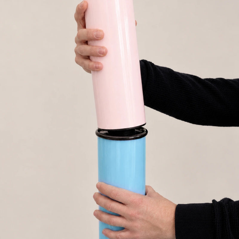 Sowden FL4 floor lamp, blue/pink