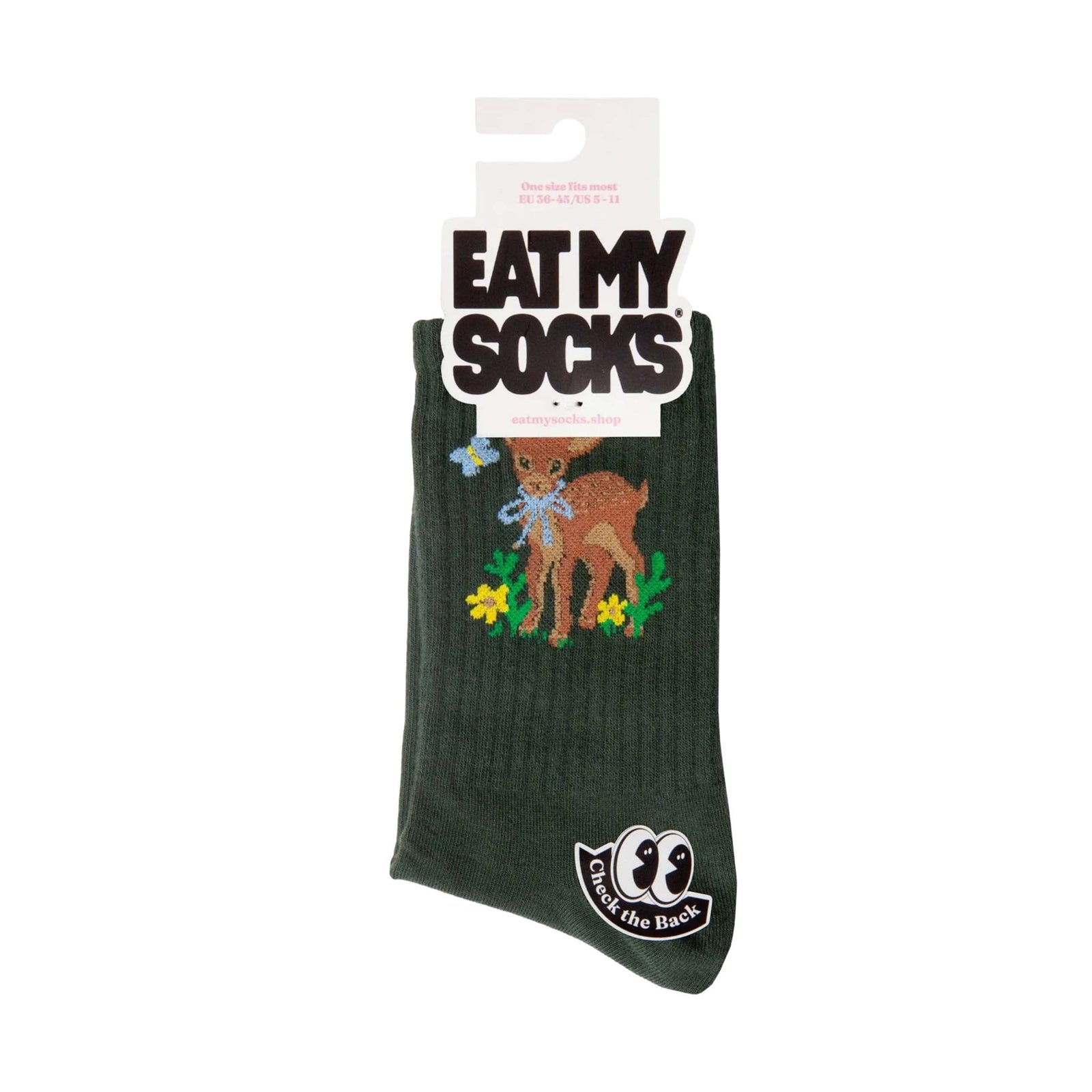 Eat My Socks Wonder Deer flat-pack socks
