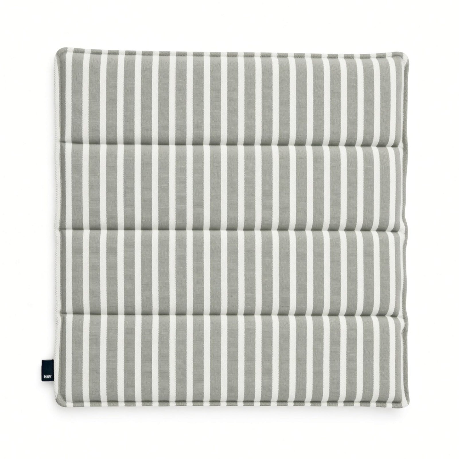 Hay Terrazza seat cushion, grey bold stripe