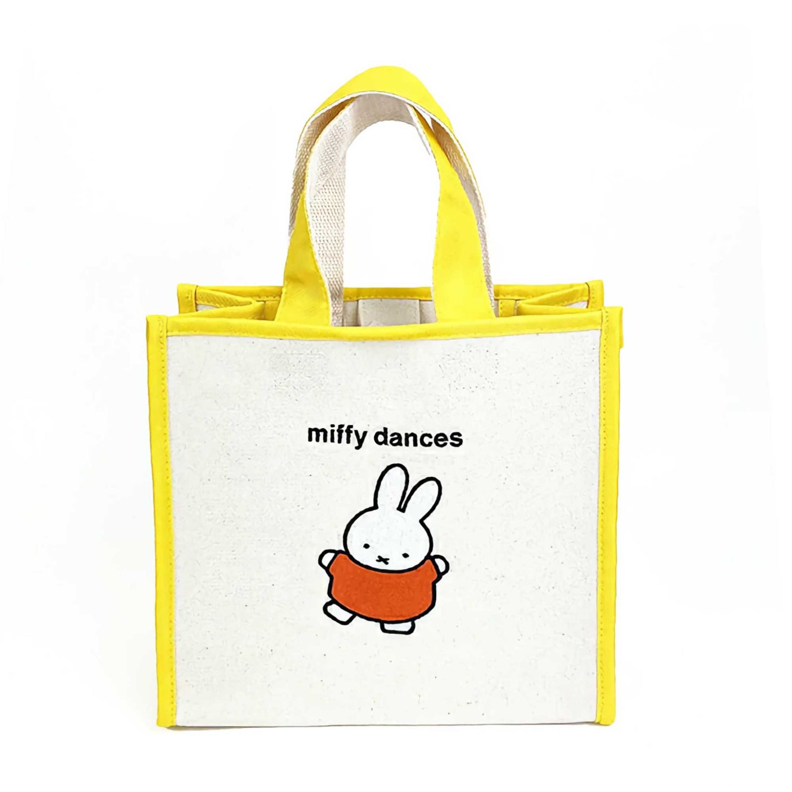Miffy embroidery tote bag, miffy dancing