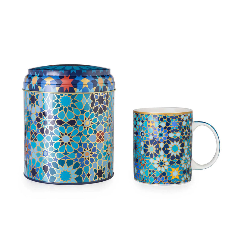 Images D'Orient Tin Box With Mug, Moucharabieh