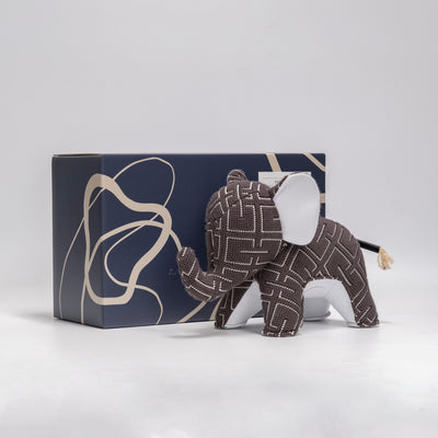 refurbished | Zuny bookend, elephant abby black (kvadrat grid)