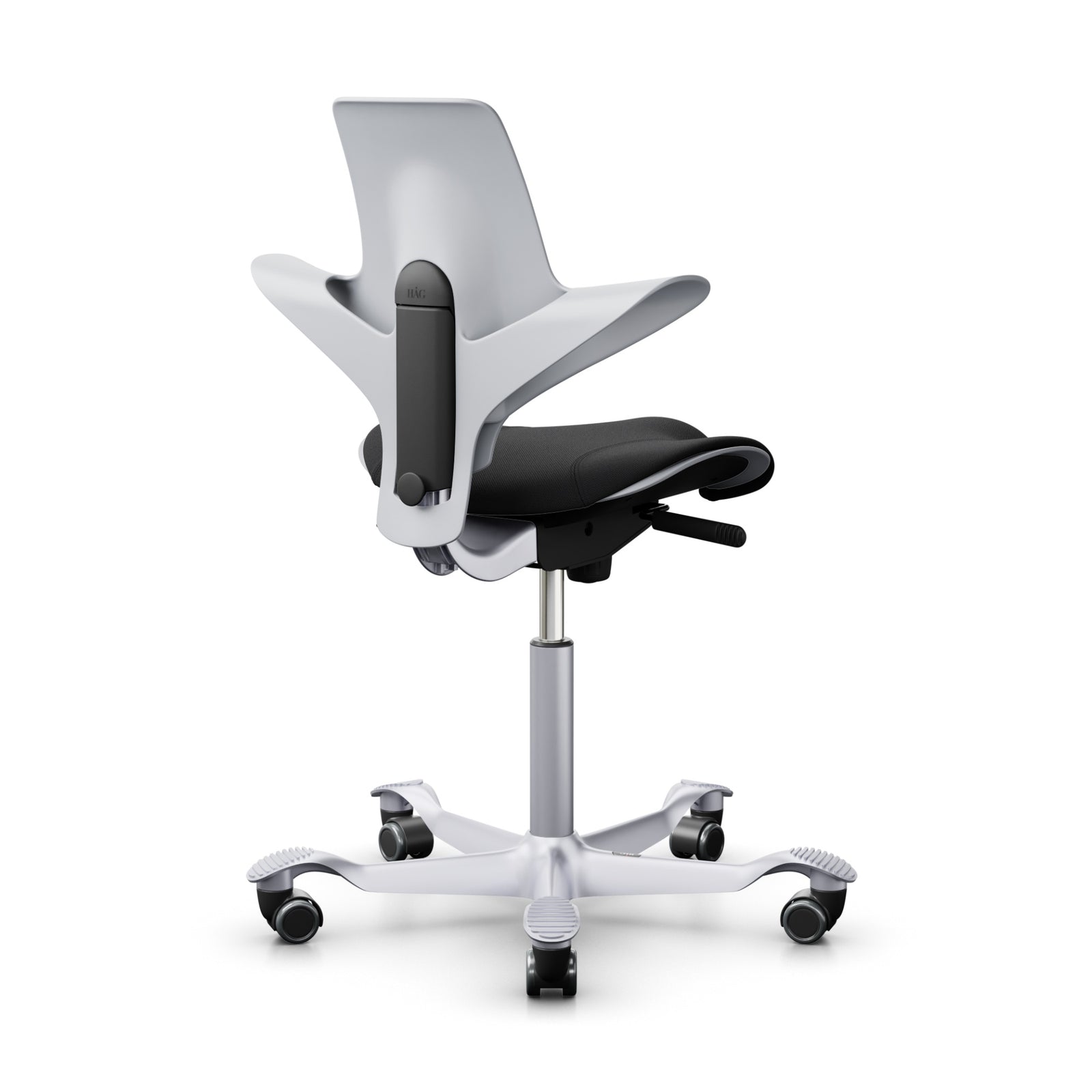 HAG Capisco Puls 8020 ergonomic chair, light grey/silver/black